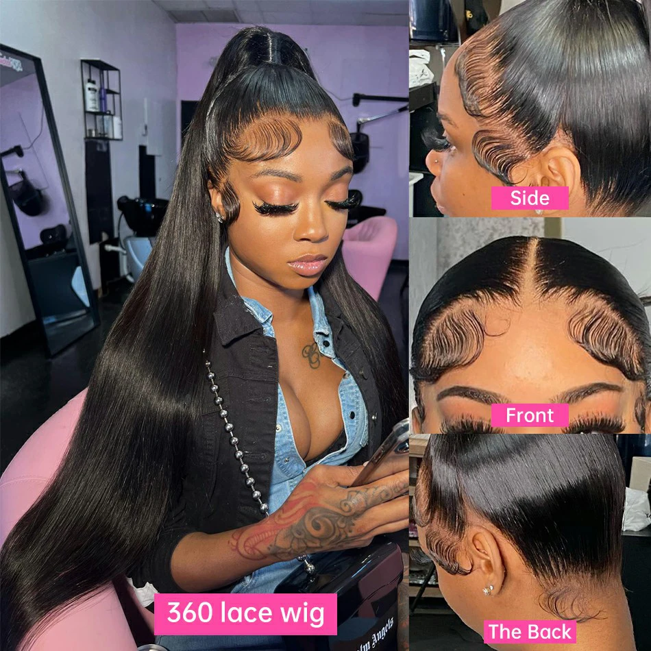 360 Full Lace Wig 13X4 Transparent Lace Front Human Hair Wigs For Women 30 36 Inch Brazilian Bone Straight 13x6 Lace Frontal Wig 360 Full Lace Wig 13X4 Transparent Lace Front Human Hair Wigs For Women 30 36 Inch Brazilian Bone Straight 13x6 Lace Frontal Wig
