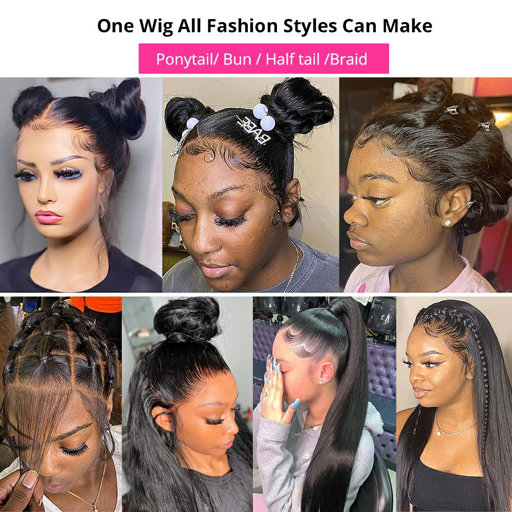 360 Full Lace Wig 13X4 Transparent Lace Front Human Hair Wigs For Women 30 36 Inch Brazilian Bone Straight 13x6 Lace Frontal Wig 360 Full Lace Wig 13X4 Transparent Lace Front Human Hair Wigs For Women 30 36 Inch Brazilian Bone Straight 13x6 Lace Frontal Wig