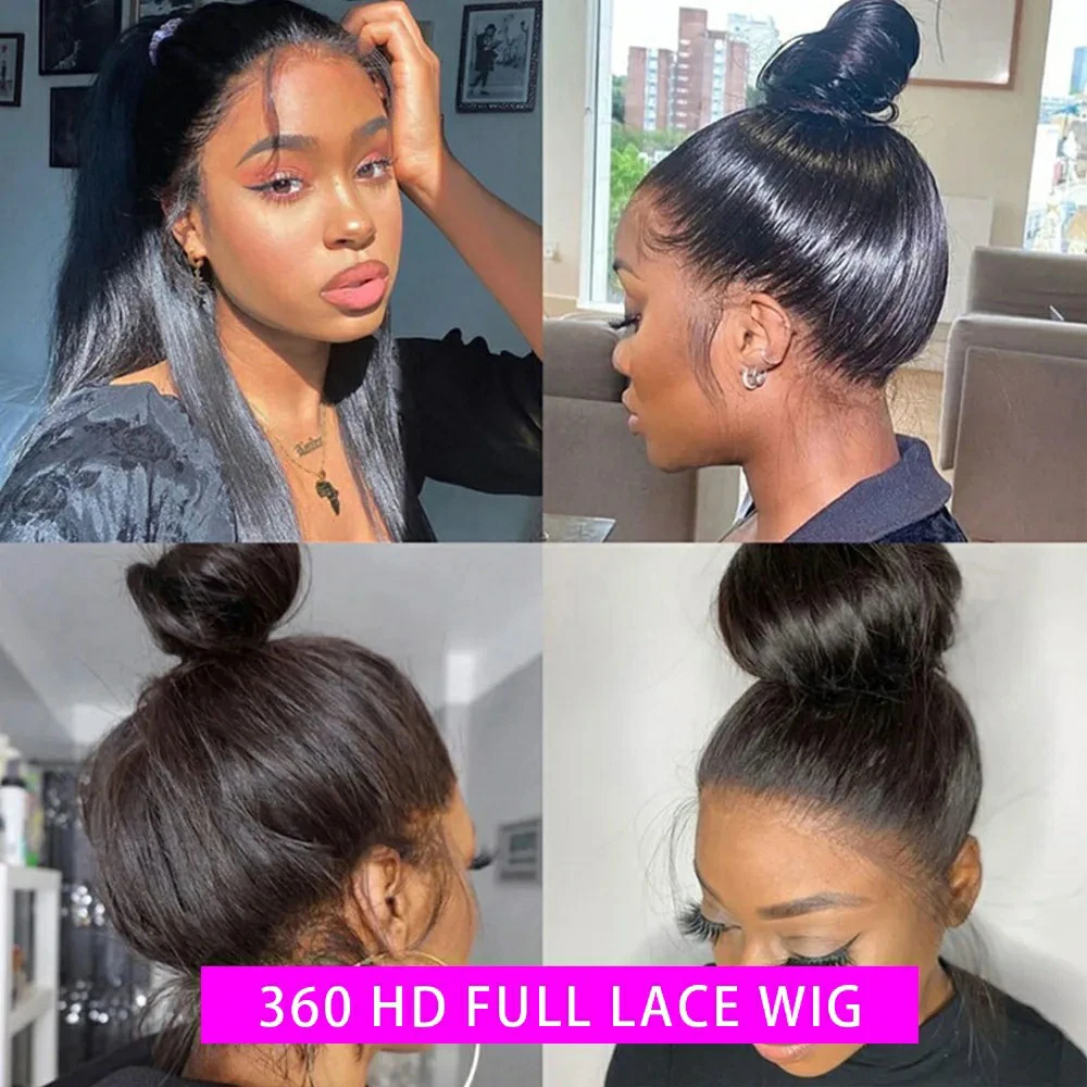 360 Full Lace Wig 13X4 Transparent Lace Front Human Hair Wigs For Women 30 36 Inch Brazilian Bone Straight 13x6 Lace Frontal Wig 360 Full Lace Wig 13X4 Transparent Lace Front Human Hair Wigs For Women 30 36 Inch Brazilian Bone Straight 13x6 Lace Frontal Wig