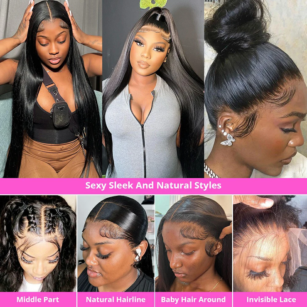360 Full Lace Wig 13X4 Transparent Lace Front Human Hair Wigs For Women 30 36 Inch Brazilian Bone Straight 13x6 Lace Frontal Wig 360 Full Lace Wig 13X4 Transparent Lace Front Human Hair Wigs For Women 30 36 Inch Brazilian Bone Straight 13x6 Lace Frontal Wig