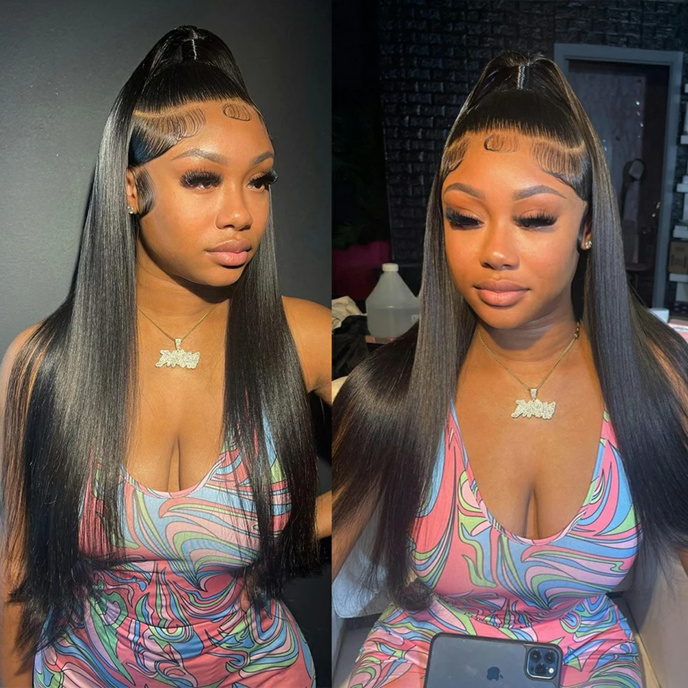 360 Full Lace Wig 13X4 Transparent Lace Front Human Hair Wigs For Women 30 36 Inch Brazilian Bone Straight 13x6 Lace Frontal Wig 360 Full Lace Wig 13X4 Transparent Lace Front Human Hair Wigs For Women 30 36 Inch Brazilian Bone Straight 13x6 Lace Frontal Wig