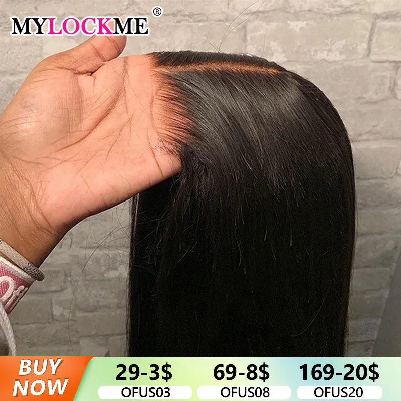 Glueless Straight Lace Wig 13x4 Lace Front Wigs Pre-Cut Lace Human Hair Wigs Ready To Wear 6x4 5x5 Hd Lace Closure Wig