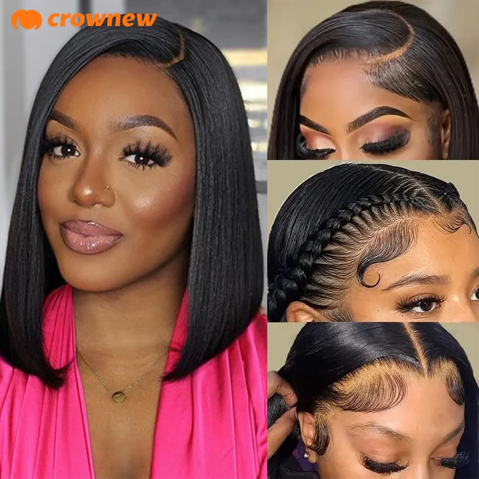 Bob Wig Human Hair Lace Front Wigs Human Hair Glueless Wigs Human Hair Hd Transparent 13X4 Straight Lace Frontal Bob Wigs Bob Wig Human Hair Lace Front Wigs Human Hair Glueless Wigs Human Hair Hd Transparent 13X4 Straight Lace Frontal Bob Wigs