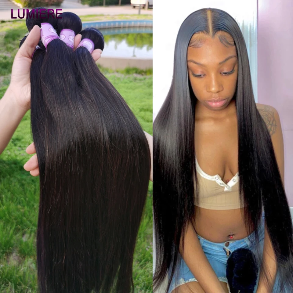 32 40inch Bone Straight Human Hair 1/3/4 Bundles Deal Brazilian Deep Raw Virgin Human hair Weave Hair Extensions 12A Wholesale 32 40inch Bone Straight Human Hair 1/3/4 Bundles Deal Brazilian Deep Raw Virgin Human hair Weave Hair Extensions 12A Wholesale