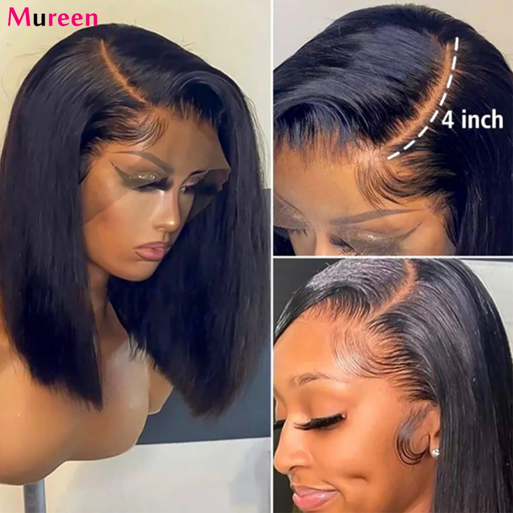 Straight Bob Wig Lace Front Human Hair Wigs For Women HD Transparent Full Lace Frontal Wig Glueless Wig Human Hair Straight Bob Wig Lace Front Human Hair Wigs For Women HD Transparent Full Lace Frontal Wig Glueless Wig Human Hair
