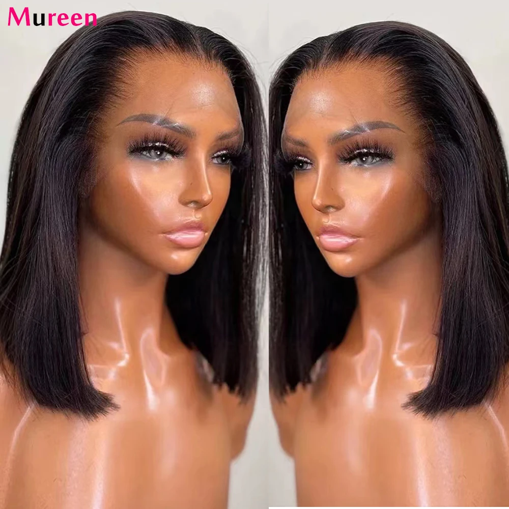 Straight Bob Wig Lace Front Human Hair Wigs For Women HD Transparent Full Lace Frontal Wig Glueless Wig Human Hair Straight Bob Wig Lace Front Human Hair Wigs For Women HD Transparent Full Lace Frontal Wig Glueless Wig Human Hair