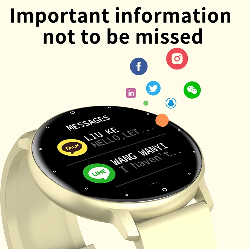 Alternative view of 2023 New Smart Watch Women Men Sport Fitness Smartwatch Waterproof Watches Bluetooth Sleep Heart Rate Monitor For Android ios