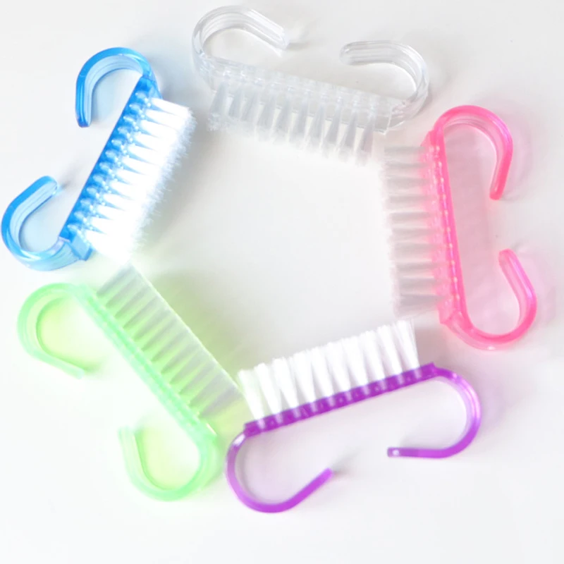 Nail Cleaning Nail Brush Tools File Nail Art Care Manicure Pedicure Soft Remove Dust Small Angle Clean Brush for nail care