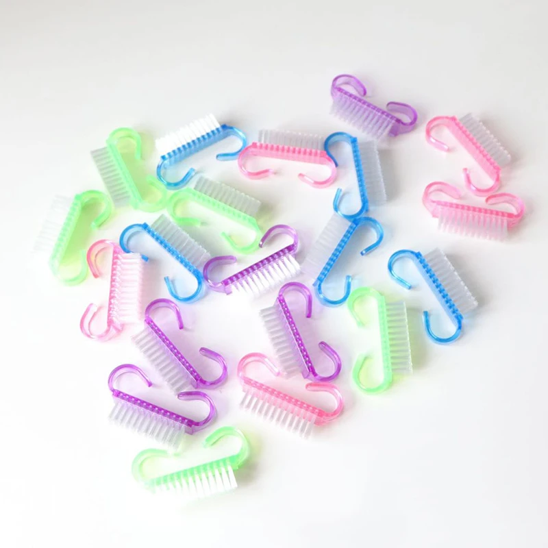 Alternative view of Nail Cleaning Nail Brush Tools File Nail Art Care Manicure Pedicure Soft Remove Dust Small Angle Clean Brush for nail care
