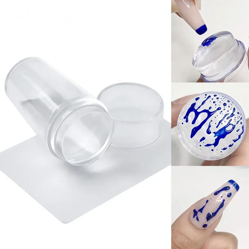 Silicone Transparent Template Seal Stamper Scraper Stamping French Manicure Plate Stamp Stencil Nail Stamp Art Embossing Tools - Image 5