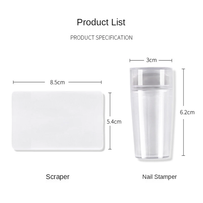 Silicone Transparent Template Seal Stamper Scraper Stamping French Manicure Plate Stamp Stencil Nail Stamp Art Embossing Tools Silicone Transparent Template Seal Stamper Scraper Stamping French Manicure Plate Stamp Stencil Nail Stamp Art Embossing Tools
