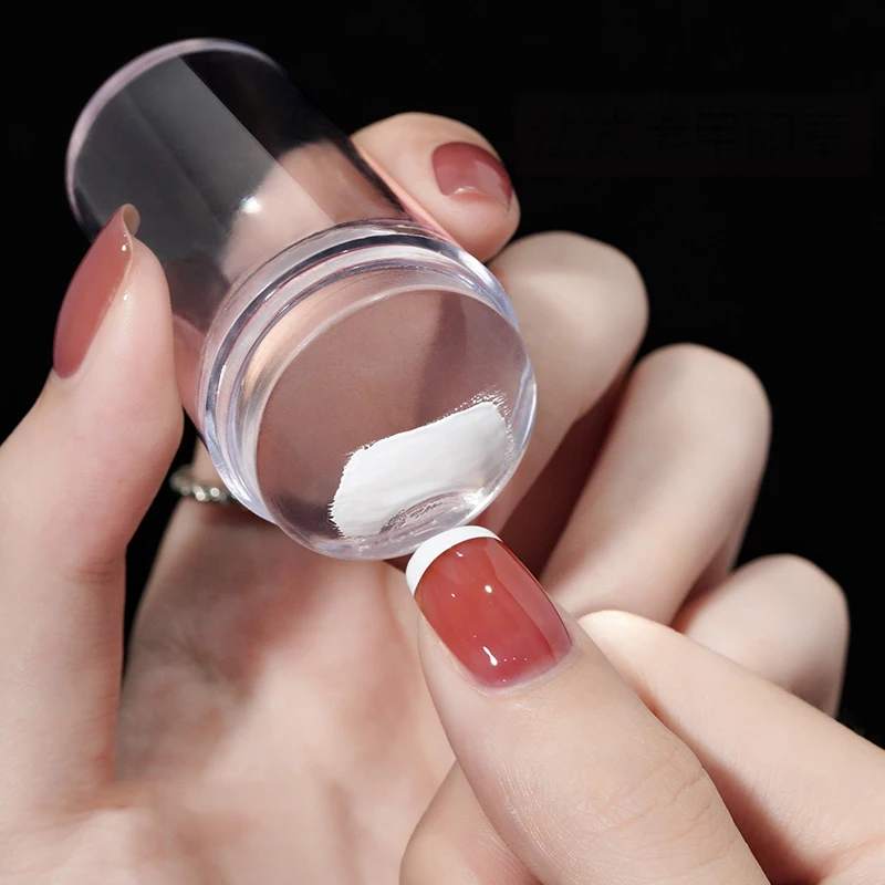 Silicone Transparent Template Seal Stamper Scraper Stamping French Manicure Plate Stamp Stencil Nail Stamp Art Embossing Tools