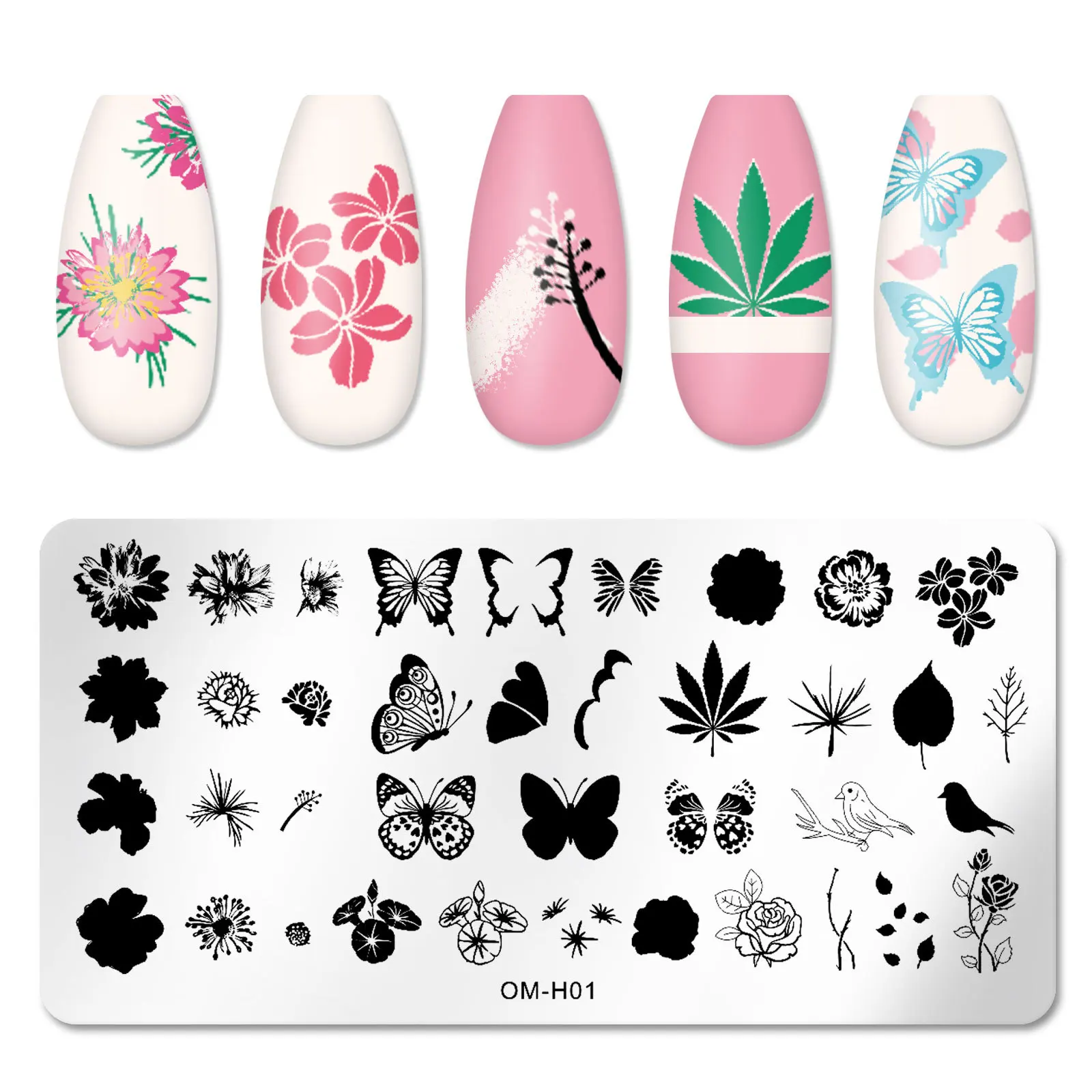 Silicone Transparent Template Seal Stamper Scraper Stamping French Manicure Plate Stamp Stencil Nail Stamp Art Embossing Tools