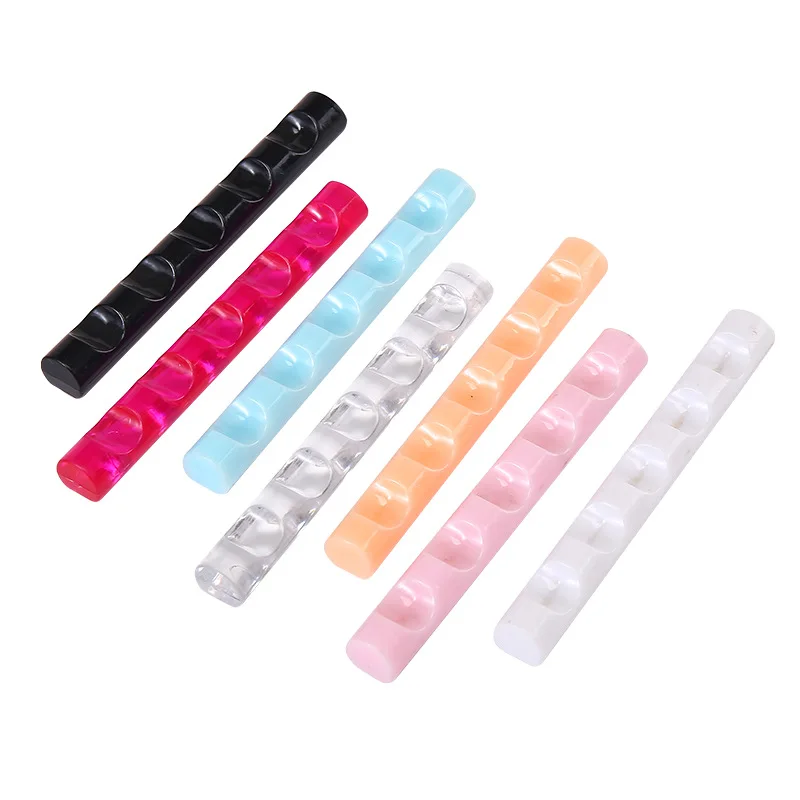 Alternative view of 5 Grids Nail Art Painting Brush Pen Holder Stand Shelf Display Acrylic Clear Carrier Storage Rack Rest Tips Salon Manicre Tools