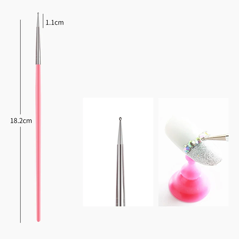 15PCS Professional Nail Art Brush Set For Manicure Rhinestone Acrylic Paint Brushes Kit UV Gel Polish Nails Lining Pen Gradient