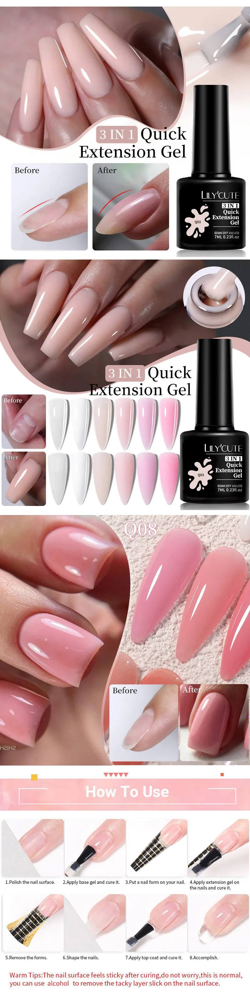 LILYCUTE 7ml Glitter Quick Extension Gel Nail Polish Purple Nude Flakes Vernis Semi Permanent UV Gel Varnishes Nail Art Manicure LILYCUTE 7ml Glitter Quick Extension Gel Nail Polish Purple Nude Flakes Vernis Semi Permanent UV Gel Varnishes Nail Art Manicure