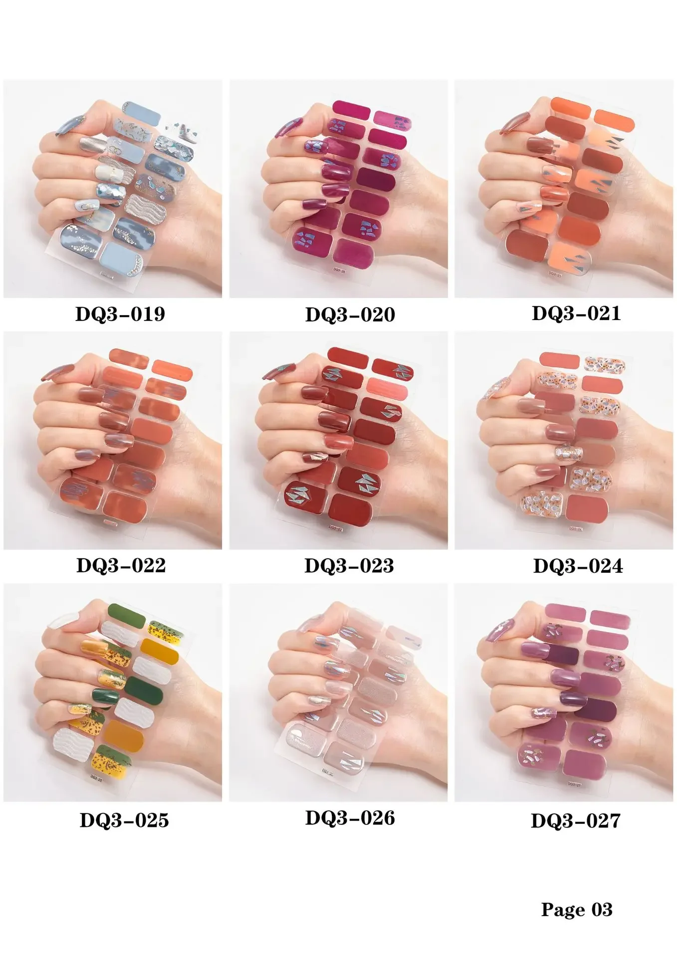 For Women Girls Full Beauty High Quality Stickers For Nails Patterned Nail Stickers Wholesale Supplise Nail Strips Art