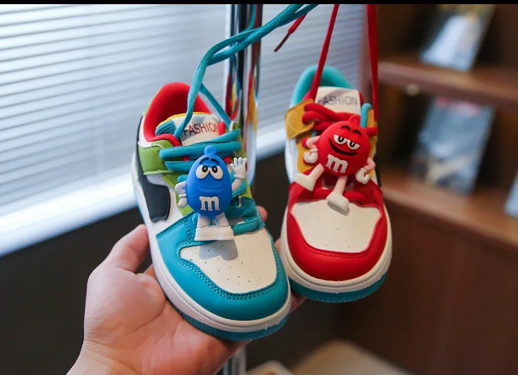 New Children Casual Shoes Four Seasons Kids Single Sneaker Mandarin Ducks Basketball Sports Shoes Boys Girls Sneaker Board Shoes
