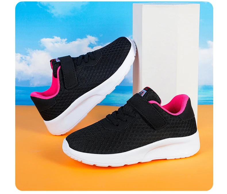 Children Boys Sneakers Soft-soled Lightweight Breathable Non-slip Sports Running Walking For Girls Tennis Mesh Shoes