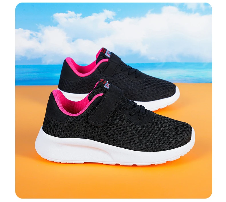 Children Boys Sneakers Soft-soled Lightweight Breathable Non-slip Sports Running Walking For Girls Tennis Mesh Shoes