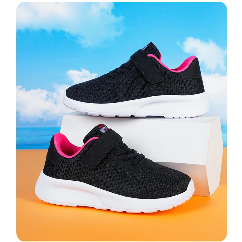 Children Boys Sneakers Soft-soled Lightweight Breathable Non-slip Sports Running Walking For Girls Tennis Mesh Shoes