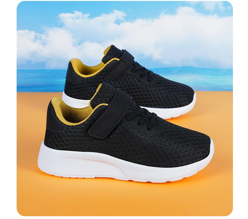 Children Boys Sneakers Soft-soled Lightweight Breathable Non-slip Sports Running Walking For Girls Tennis Mesh Shoes