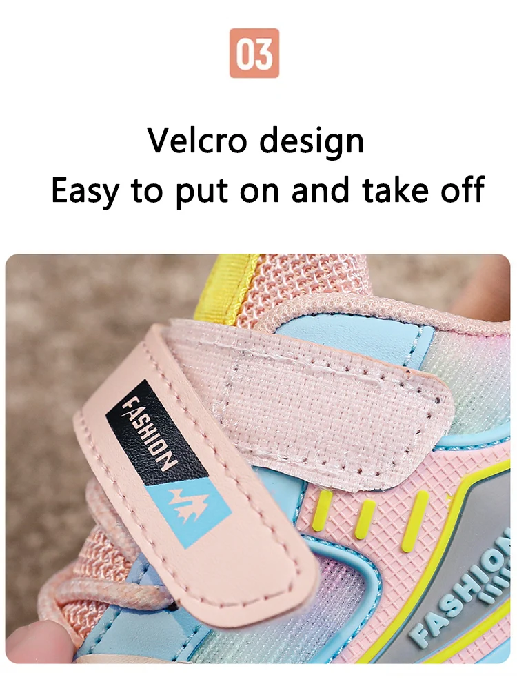 Fashion Children Shoes Girls Sneakers School Sports Summer Mesh Breathable For Kids Tennis Casual Shoes