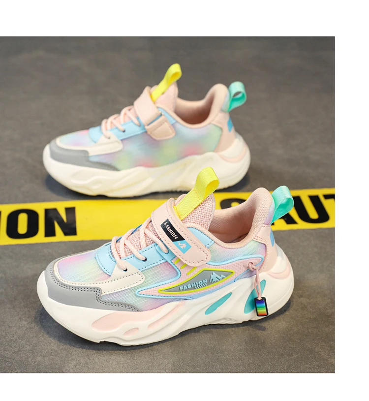 Fashion Children Shoes Girls Sneakers School Sports Summer Mesh Breathable For Kids Tennis Casual Shoes