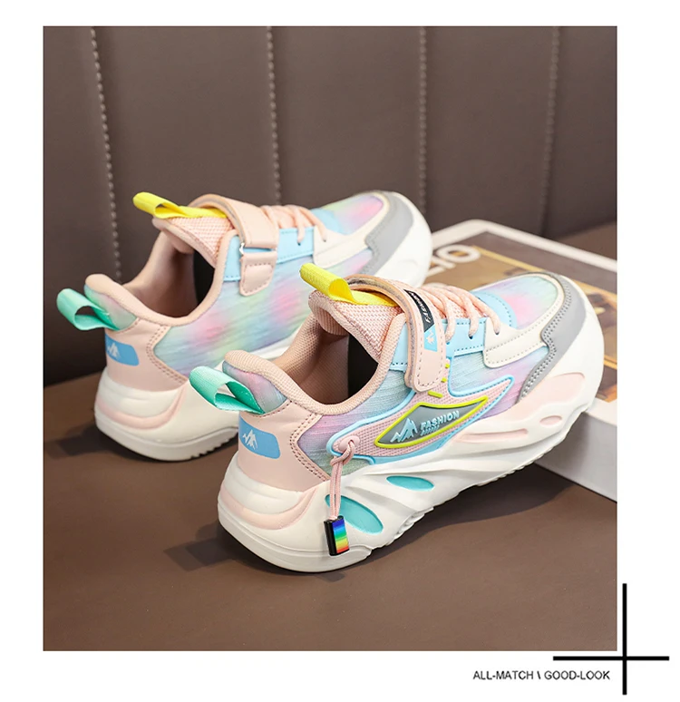 Fashion Children Shoes Girls Sneakers School Sports Summer Mesh Breathable For Kids Tennis Casual Shoes