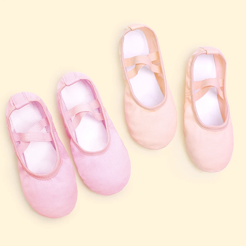 Alternative view of Girls Women  Ballet Slippers Ballet Dance Shoes Adult Gymnastics Training Shoes Canvas Soft Sole Ballet Shoes