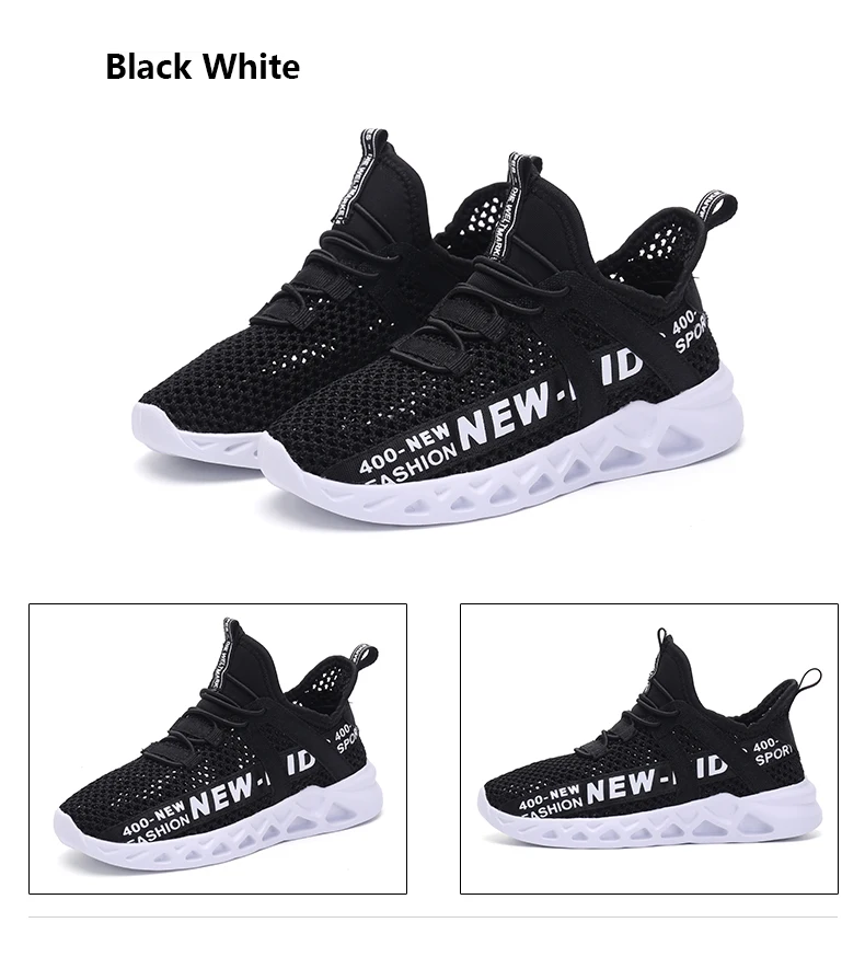 Single Net Children's Running Sneakers Breathable Lightweight Soft Non-slip Leisure Comfortable Walking Boys Girls Casual Shoes