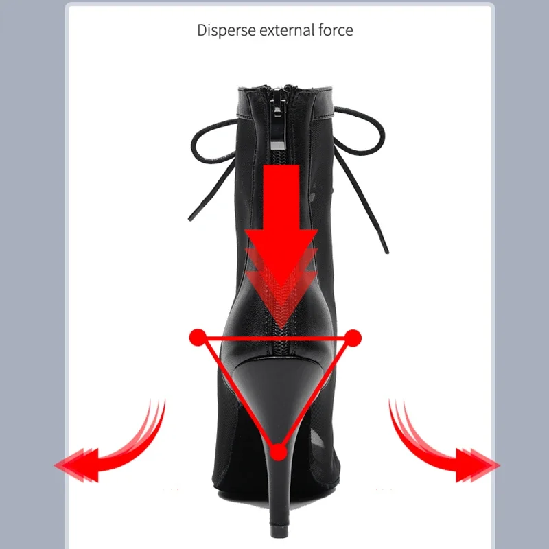 Alternative view of Woman High Tip Ballroom Dance Shoes Woman Ruber Insole Latino Salsa Dancing Shoes For Girls Soft Bottom Practice Latin Shoes