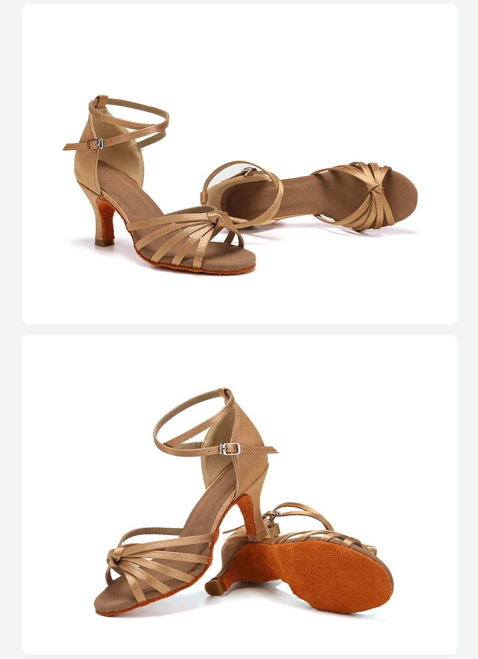 Women Dance Shoes For Girls Ladies Latin Ballroom Dance Shoes Satin Professional Salsa Tango Party Dancing Shoes Training Shoes