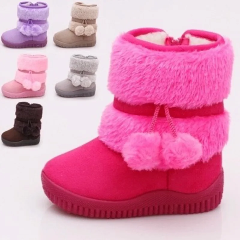 Alternative view of New Girls Snow Boots Winter Comfortable Thick Warm Kids Boots Lobbing Ball Thick Children Autumn Cute Boys Boots Princess Shoes