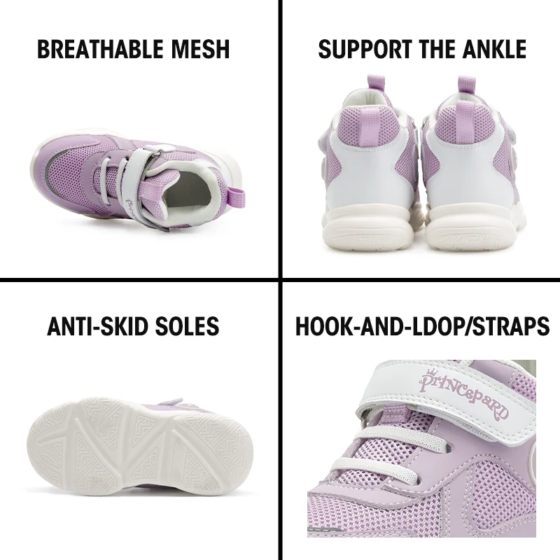 Alternative view of Orthopedic Shoes for Kids and Toddlers with Arch & Ankle Support, High Top Girls and Boys' Corrective Sneakers for Flat Foot
