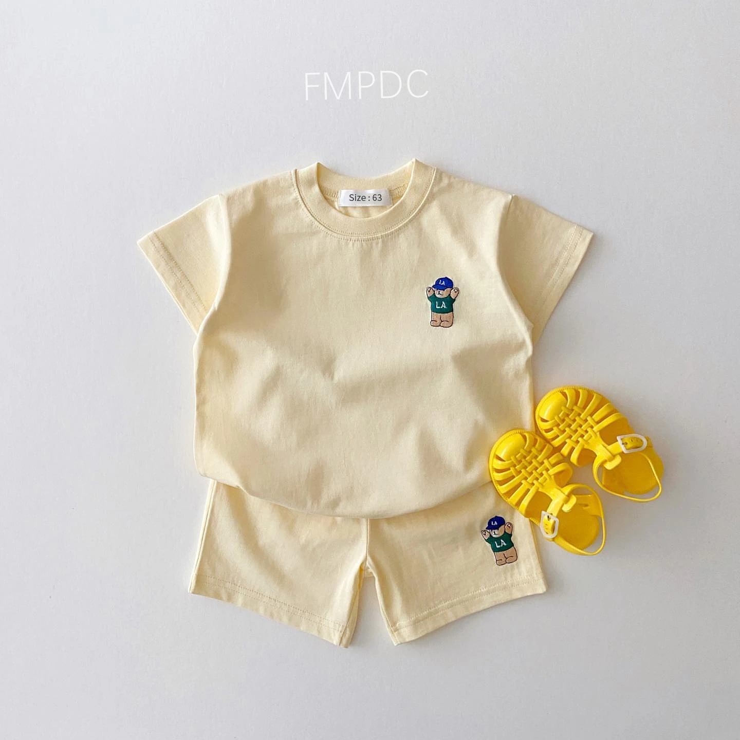 Korean Baby Boy Summer Clothes Set Embroidered Bear Colorful Tees T shirts+Loose Shorts Suit 2PCS Pack Baby Girls Clothing Sets Korean Baby Boy Summer Clothes Set Embroidered Bear Colorful Tees T shirts+Loose Shorts Suit 2PCS Pack Baby Girls Clothing Sets