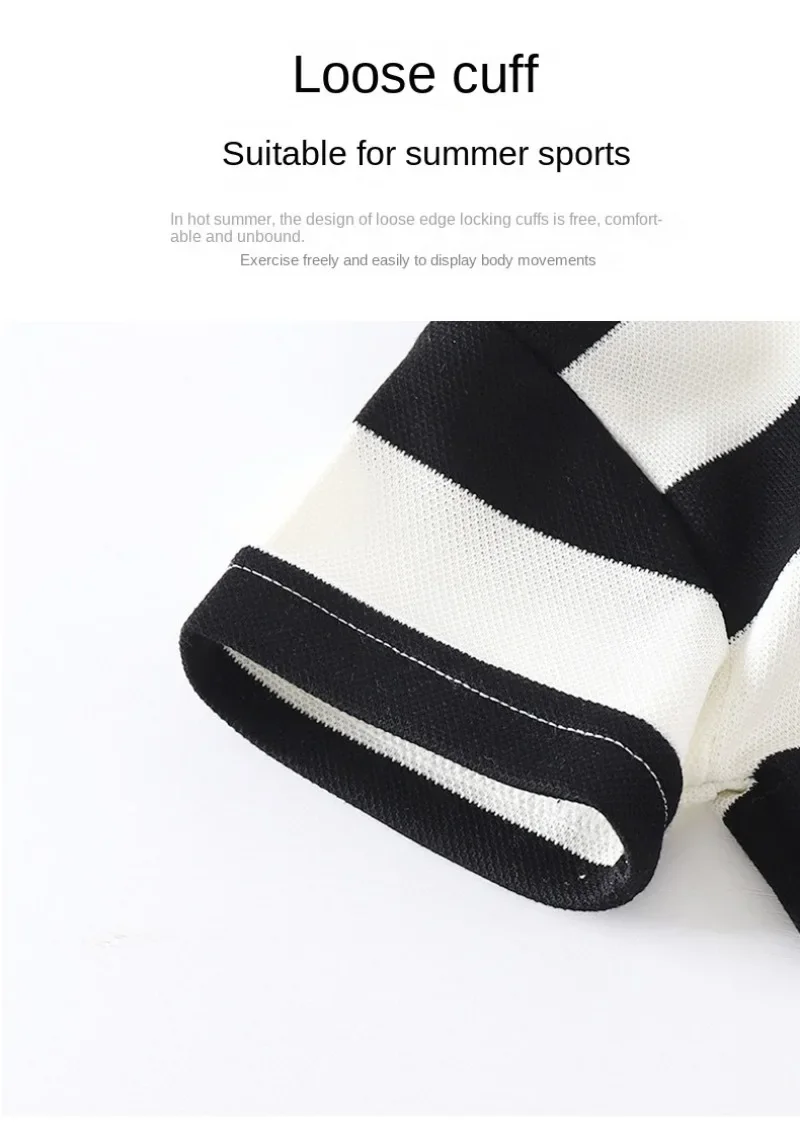 Summer Children Sets Boys Girls Short-sleeved Striped T-shirt +Shorts Set Babies Fashion Round Neck Tracksuits Kids Suits