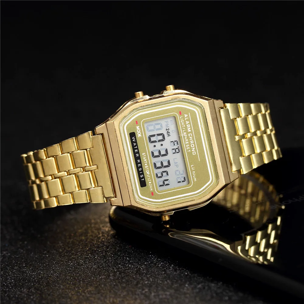 Alternative view of Luxury Women's Rose Gold Silicone Watches Women Fashion LED Digital Clock Casual Ladies Electronic Watch Reloj Mujer 2022