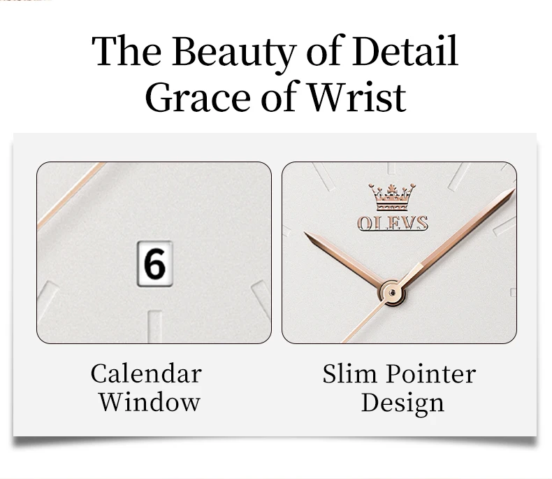 OLEVS Luxury Fashion Watch for Women Rose Gold Waterproof Quartz Ladies Wristwatch Original Simple Women's Watches Montre Femme