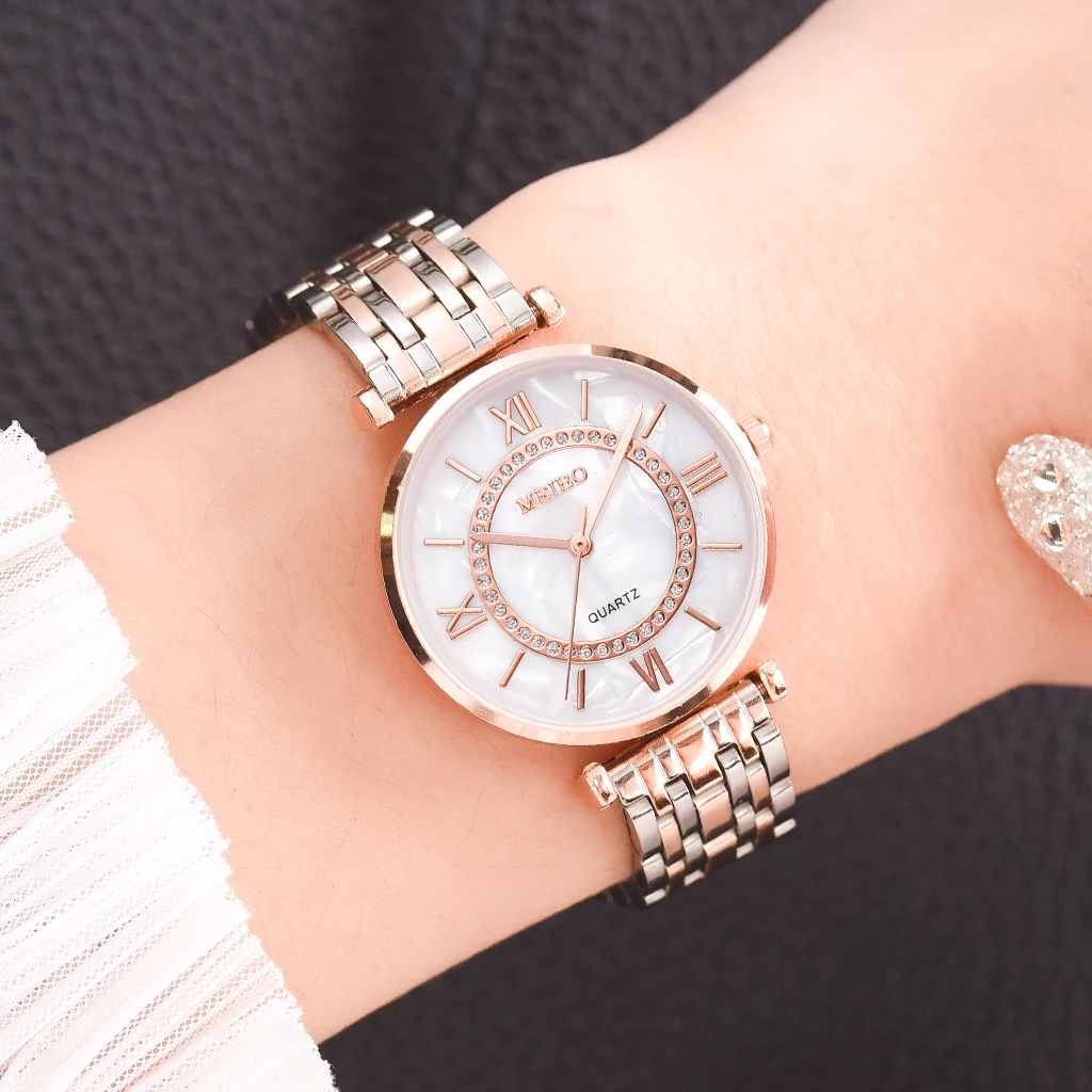 Luxury Crystal Women Bracelet Watches Top Brand Fashion Diamond Ladies Quartz Watch Steel Female Wristwatch Montre Femme Relogio