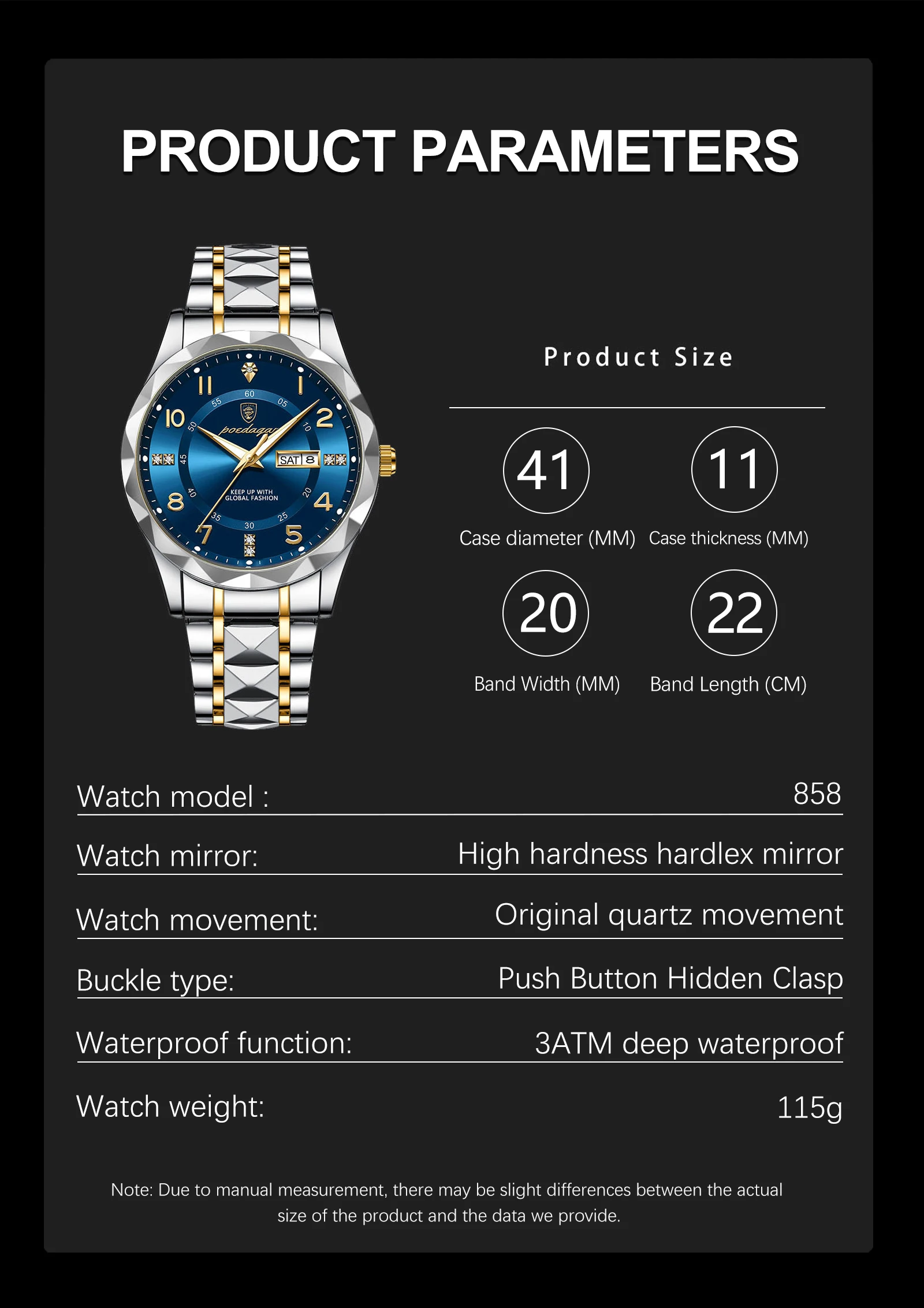 POEDAGAR Luxury Men Quartz Watch Waterproof Date Week Luminous Wristwatch Stainless Steel Men's Watches Male Clock Sports Reloj POEDAGAR Luxury Men Quartz Watch Waterproof Date Week Luminous Wristwatch Stainless Steel Men's Watches Male Clock Sports Reloj