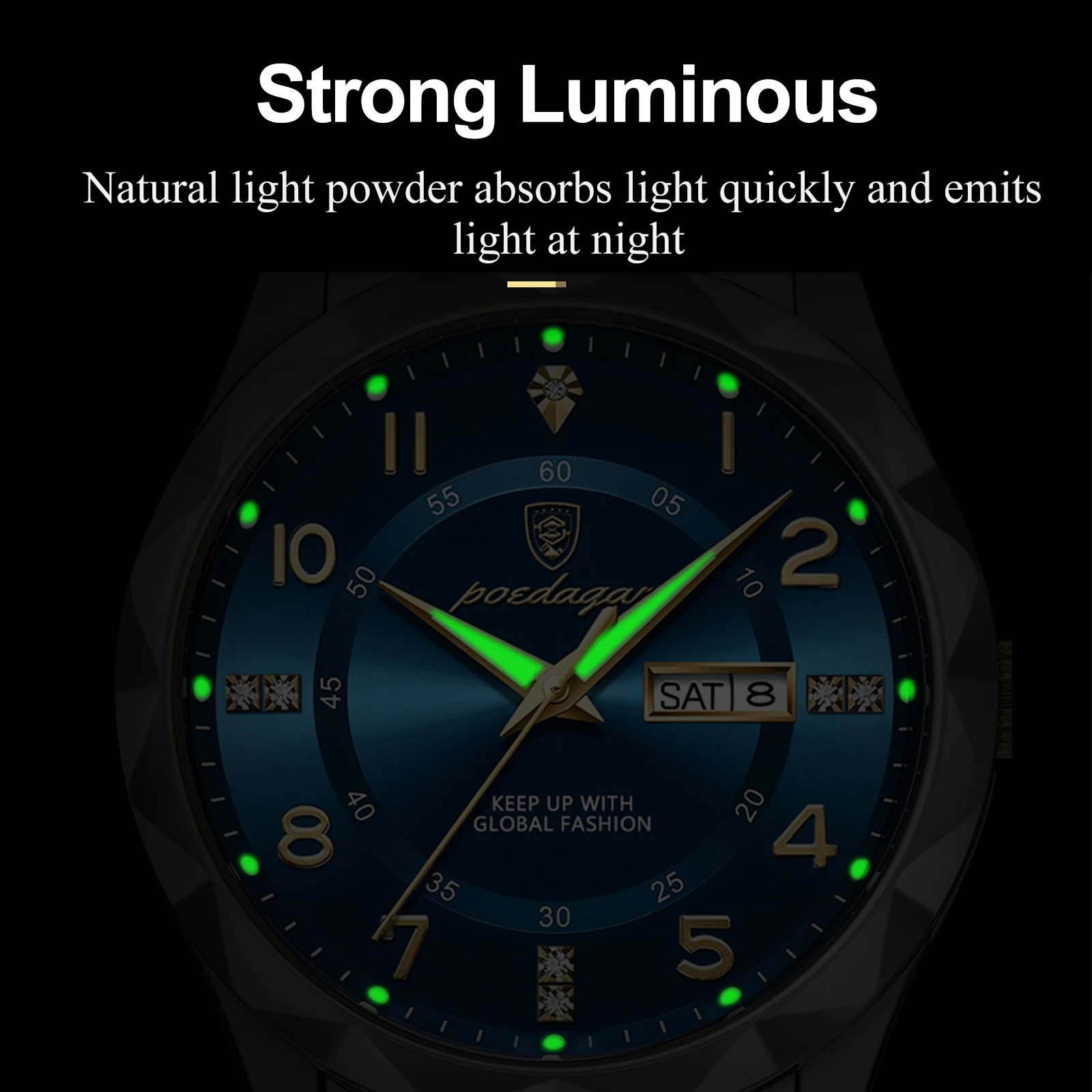 POEDAGAR Luxury Men Quartz Watch Waterproof Date Week Luminous Wristwatch Stainless Steel Men's Watches Male Clock Sports Reloj POEDAGAR Luxury Men Quartz Watch Waterproof Date Week Luminous Wristwatch Stainless Steel Men's Watches Male Clock Sports Reloj