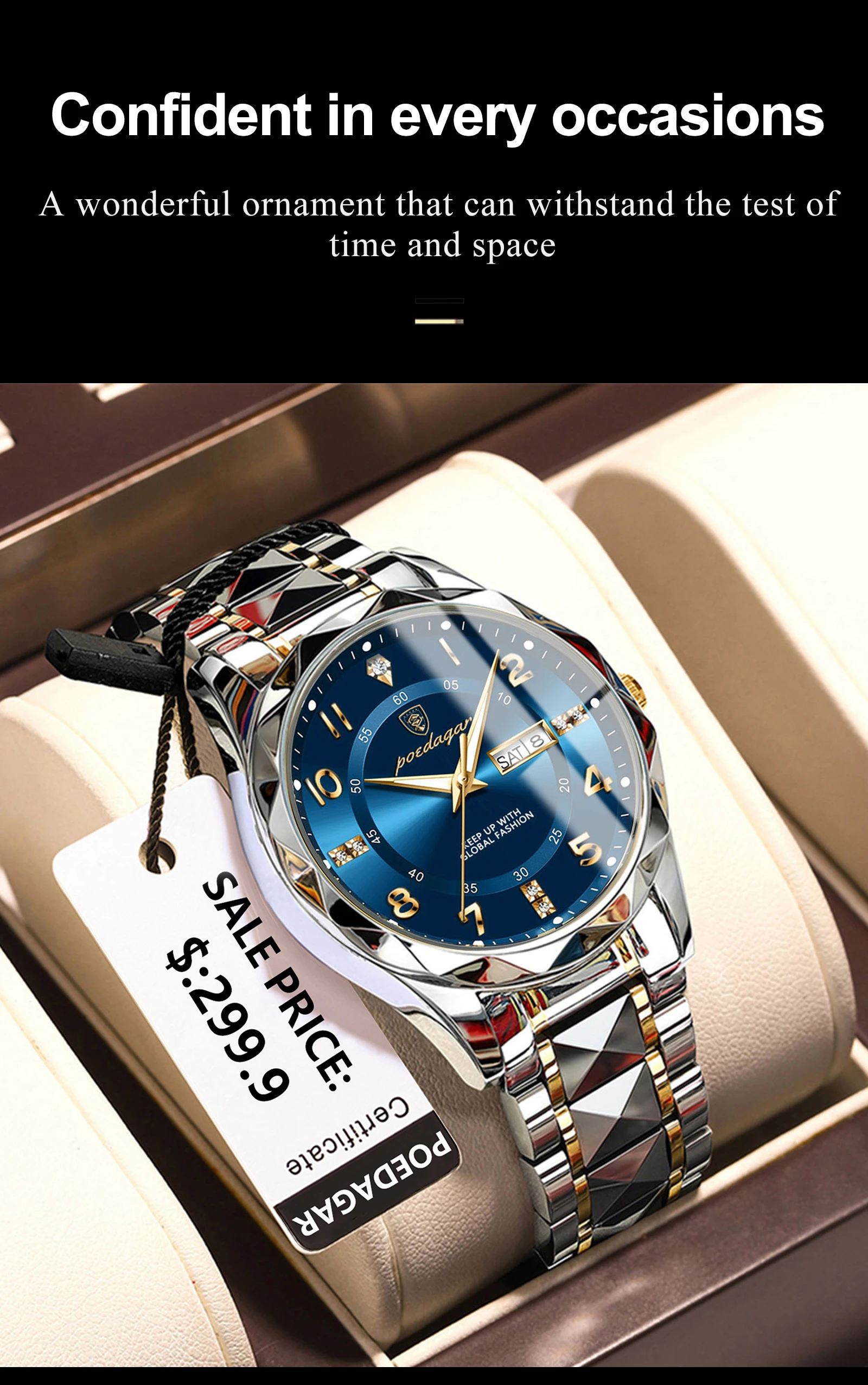 POEDAGAR Luxury Men Quartz Watch Waterproof Date Week Luminous Wristwatch Stainless Steel Men's Watches Male Clock Sports Reloj POEDAGAR Luxury Men Quartz Watch Waterproof Date Week Luminous Wristwatch Stainless Steel Men's Watches Male Clock Sports Reloj