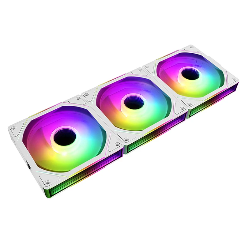 Alternative view of TEUCER JM-1 PC Cooling Fan ARGB Mirror Cycle Light Effect 800-2000RPM PWM Water Cooling 360mm Cooler Fan