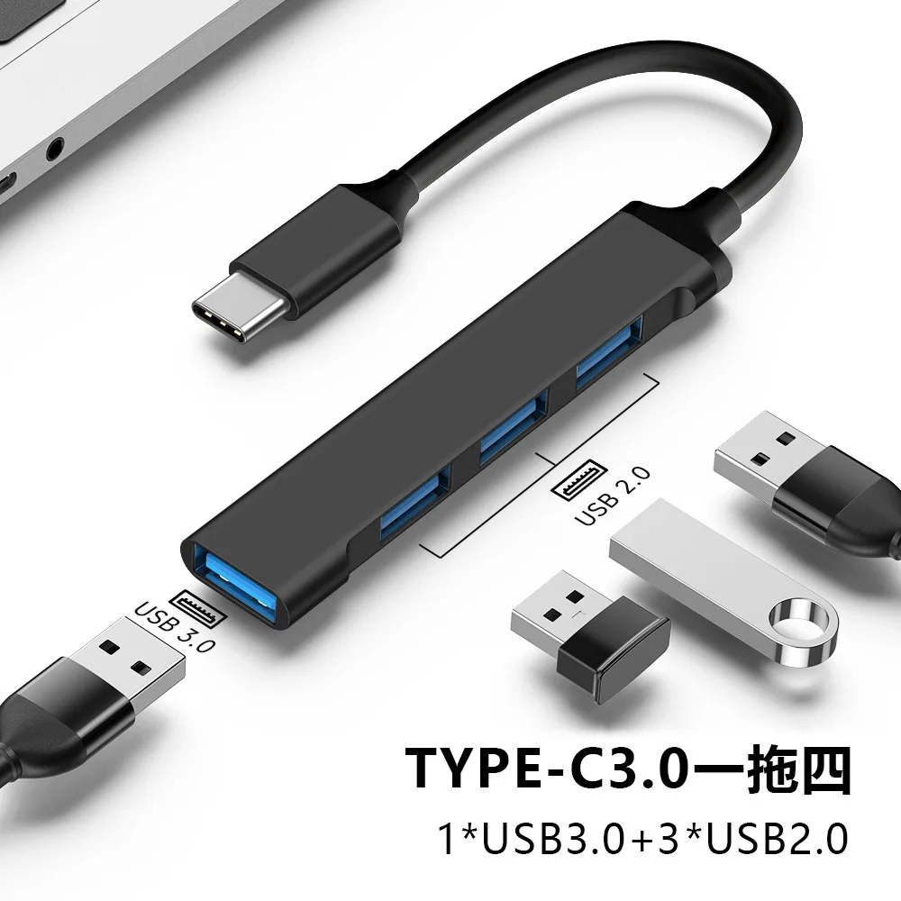 Alternative view of New Black Color 4 Port USB Type C HUB 3.0/2.0 High Speed Splitter For Adapter OTG For PC Computer Accessories