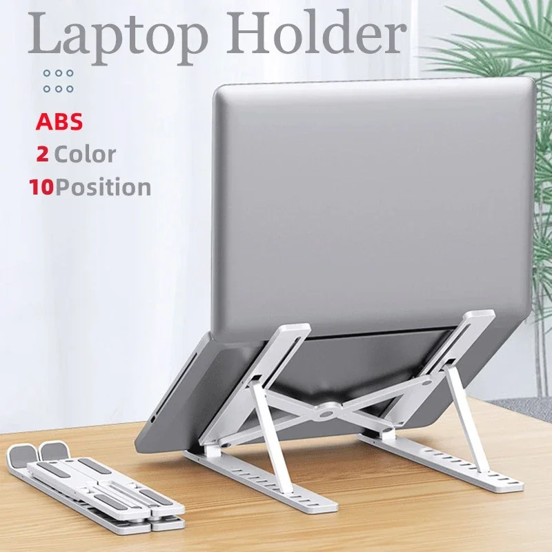 Alternative view of Foldable Laptop Stand Adjustable Portable Notebook Bracket Support Base ABS Holder For Macbook Air Pro Accessories Convenient