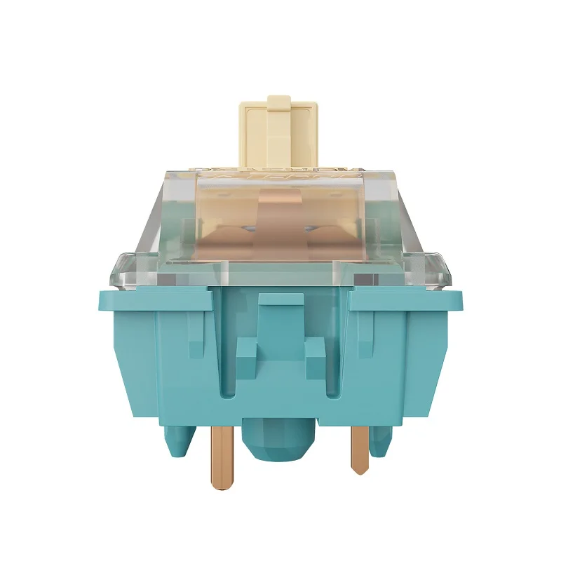 Alternative view of GATERON Lunar Probe Switch 5-Pin Linear Dual-rail Pre-lubed 45g SMD RGB DIY Hotswap 35pc per pack for Mechanical Keyboard