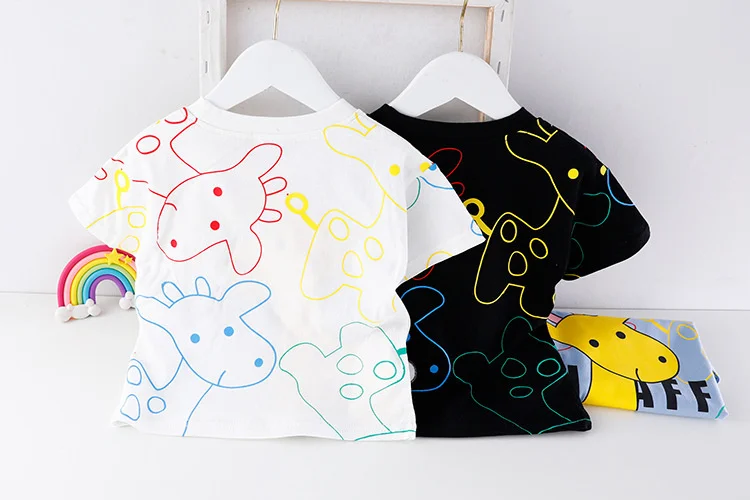 New Summer Baby Girls Clothes Suit Children Boys Fashion Cartoon T-Shirt Shorts 2Pcs/Sets Toddler Casual Costume Kids Tracksuits