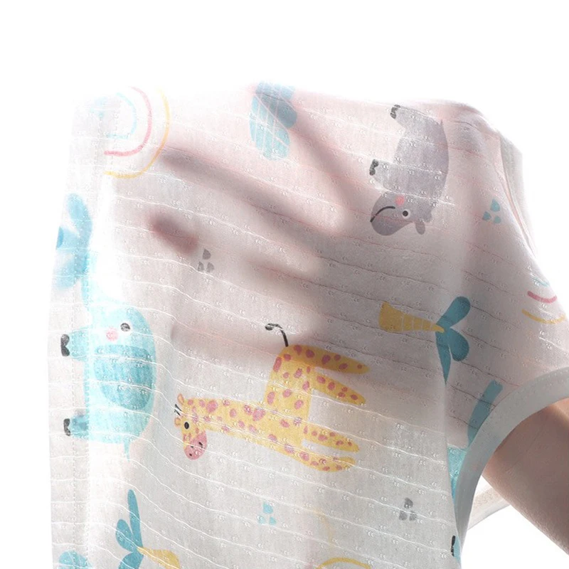 0-4 Years Kids Baby Vest+Shorts 2-Piece Clothing Set Boys Girls Cartoon Unicorn Giraffe Cotton Pajamas Summer Sports Casual Suit