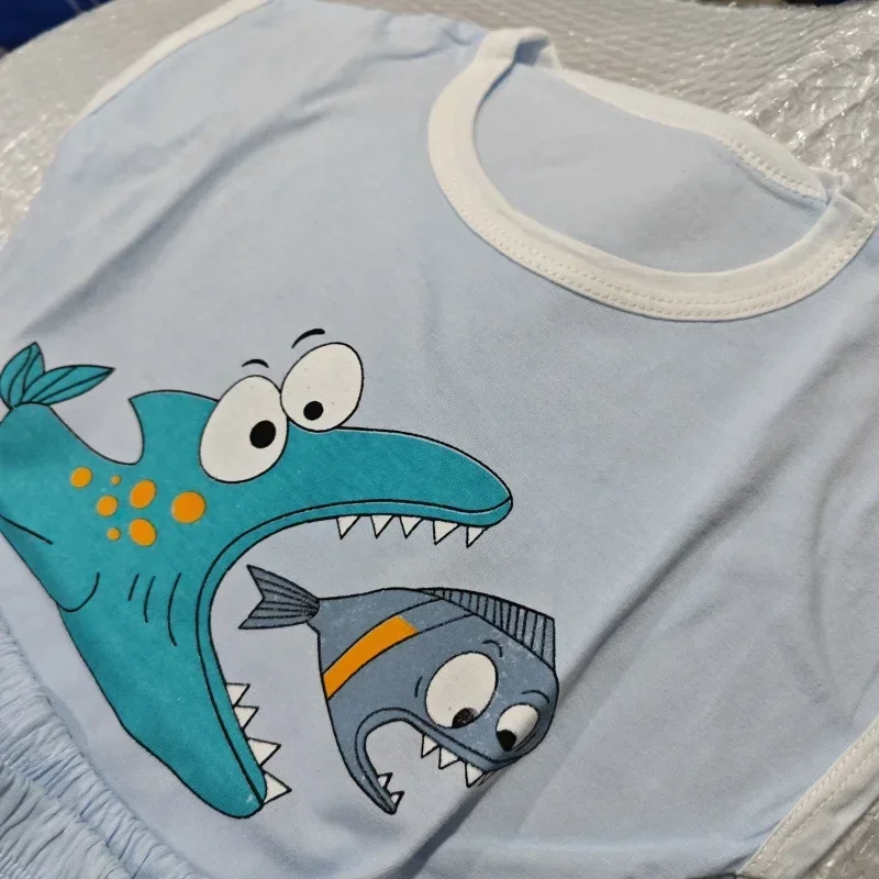 Cotton Baby Sets Leisure Sports Boy T-shirt + Shorts Sets Toddler Clothing Baby Boy Clothes  Summer New Kids Casual Pajamas